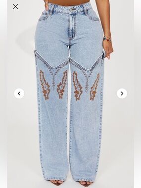 New With Tags - Fashion Nova Jeans - Size 13 - Straight Leg